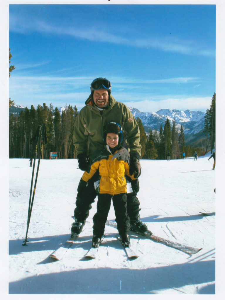 karl n dad ski