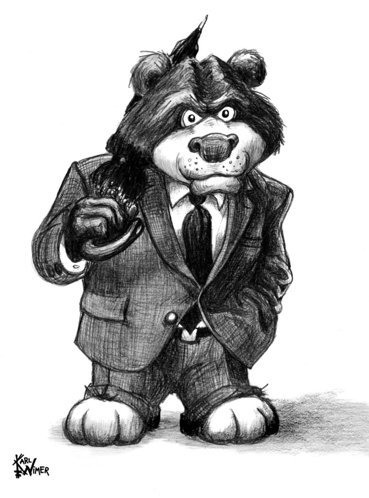 bear in suit