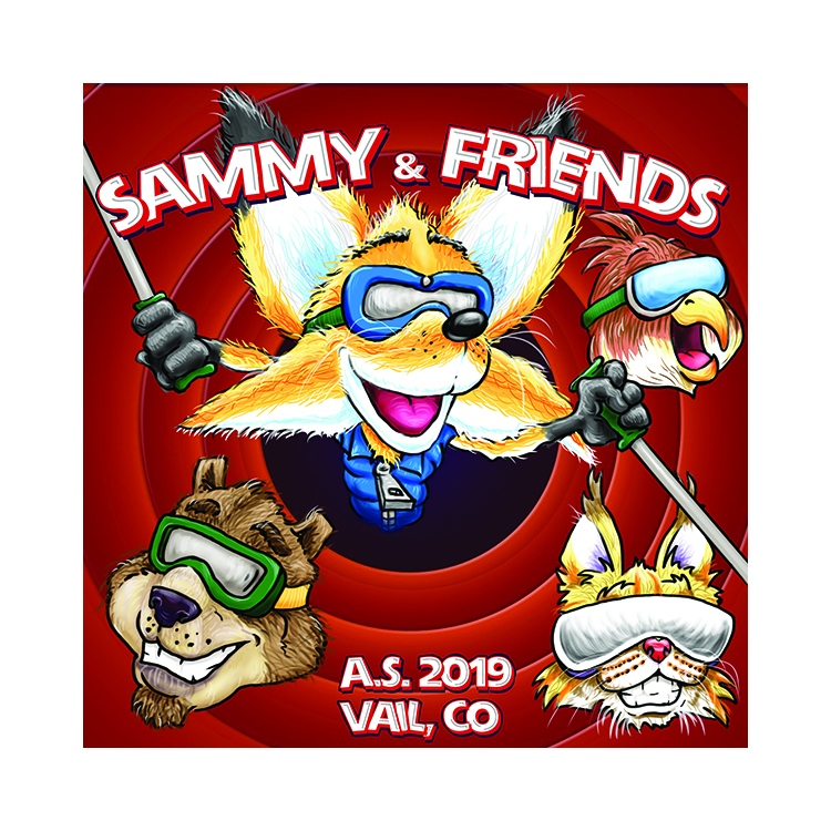 sammy n friends animal character cartoon illustration