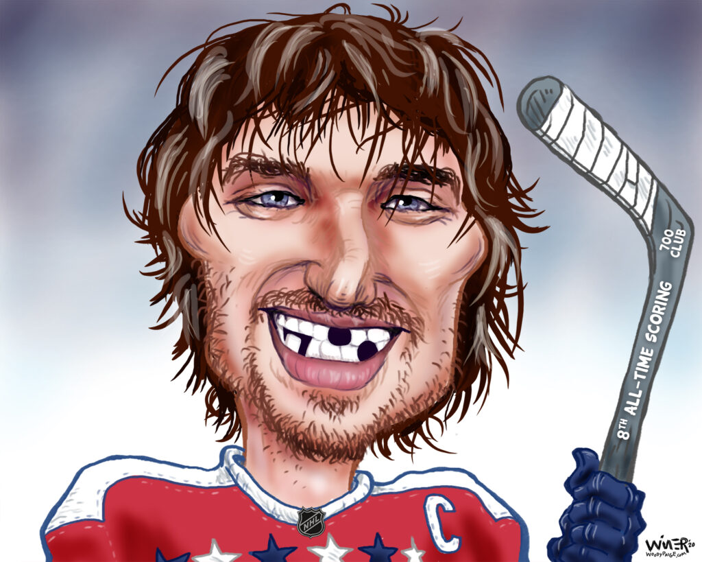 Alexander Ovechkin reached impressive heights with his 700th career goal, and with a smile that only a mother could love. 8th overall, he has 194 goals more to match the Great One, Wayne Gretzky. At the rate he is playing and staying healthy, it's a very real possibility.