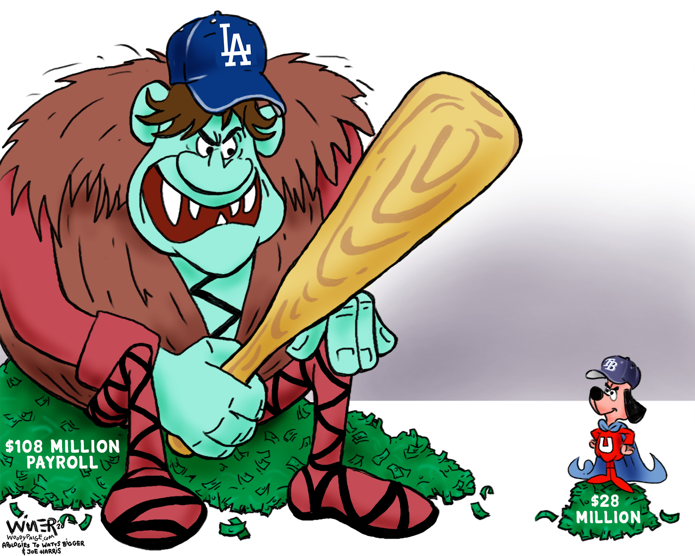 Dodgers Giant vs Tampa Bay Underdog World Series