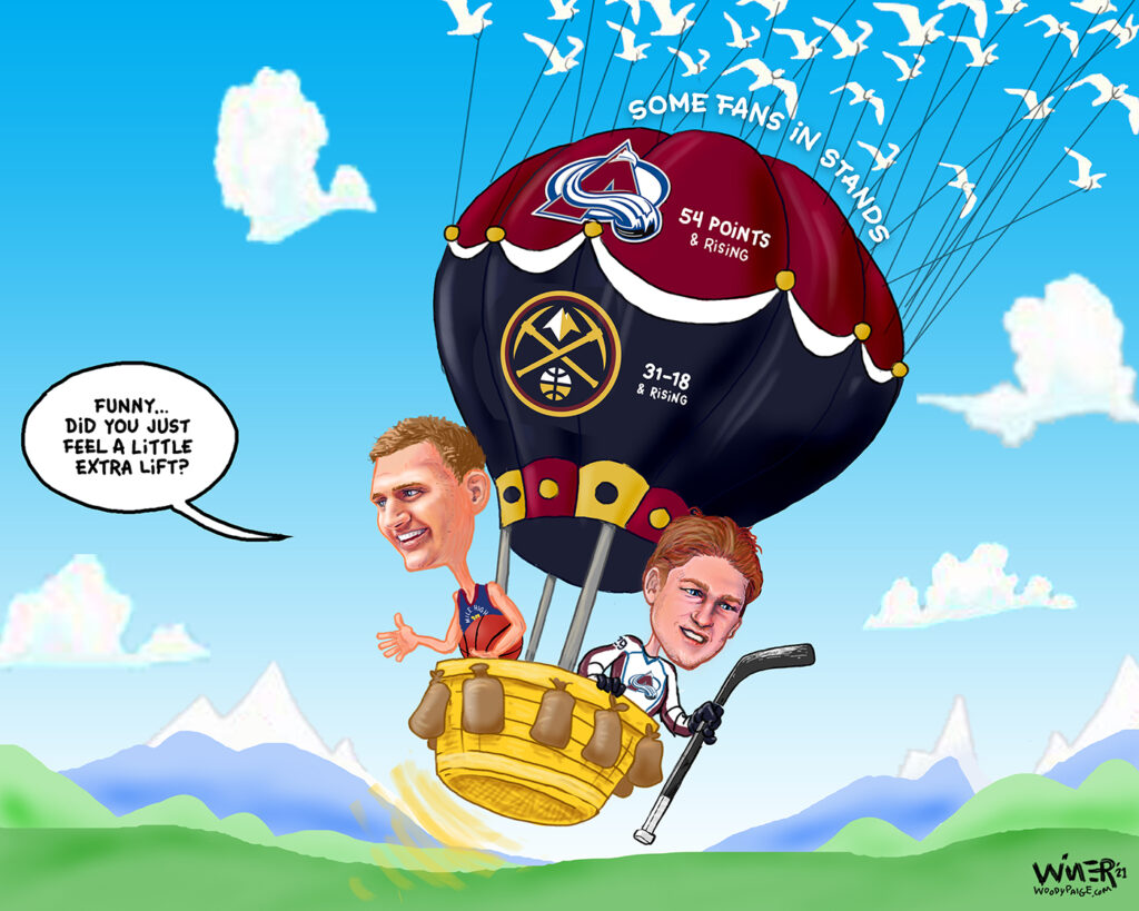 Colorado sports teams found an unexpected lift from the reintroduction of fans.